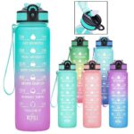 1000ML Rubberized Plastic Water Bottle