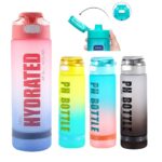 1000ML Rubberized Plastic Water Bottle