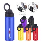 500ML Stainless Steel Insulated Water Bottle W/Phone Holder Lid - Image 2