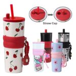 24 oz.Stainless Steel Insulated Tumbler With Straw