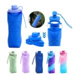 600ML Foldable Silicone Water Bottle