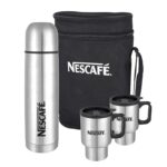 3-PC Travel Flask And Mug Set