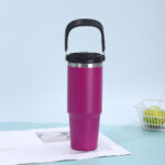 30oz Stainless Steel Insulated Double-Drink Tumbler With Handle - Image 5