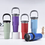30oz Stainless Steel Insulated Double-Drink Tumbler With Handle - Image 2