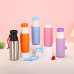 500ML Stainless Steel Water Bottle With Silicone Strap - Image 9