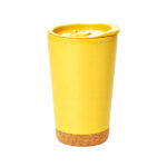 260ML Double Wall Plastic Coffee Cup W/Cork Base - Image 3