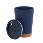 260ML Double Wall Plastic Coffee Cup W/Cork Base - Image 5