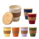 350ML Plastic Coffee Cup W/Cork Sleeve